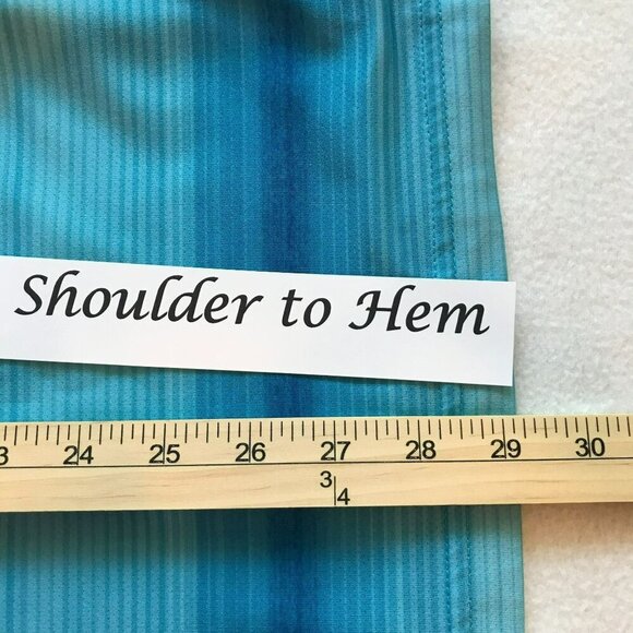 Grand Slam Air Flow Men's 3-Button Turquoise Striped Golf Polo Shirt Sz XXL - Picture 14 of 14